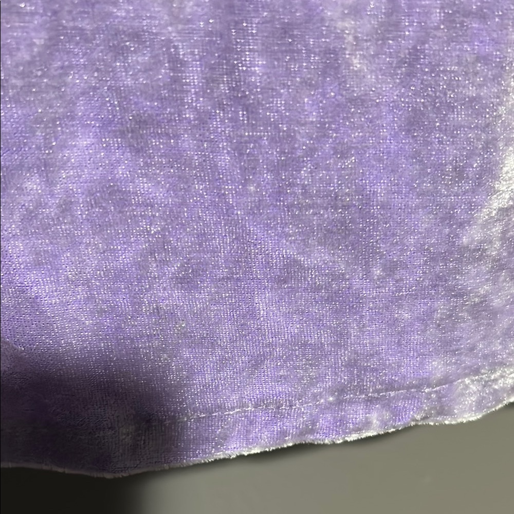 Y2K 90’s Le Chateau Purple Velvet Velour Women's Top - Picture 4 of 9
